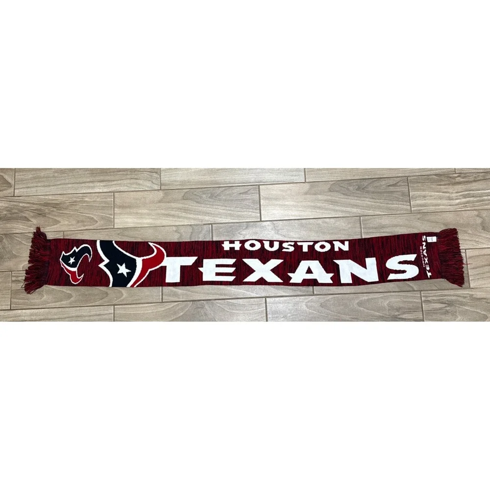 Houston Texans NFL Licensed Forever Collectibles Scarf Team Colors Red Excellent